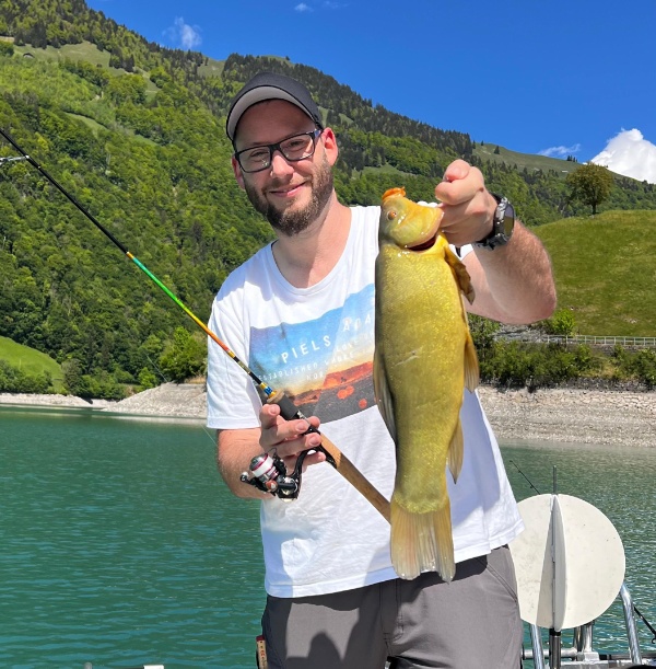 Fabian mit der Schleie